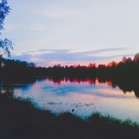 Осенний вечер на пруду :: Сергей Кочнев