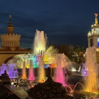Вечерний фонтан Каменный цветок, Москва, ВДНХ :: <<< Наташа >>>