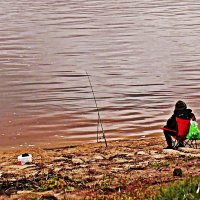 Осень. Рыбак на Оби! :: Владимир 