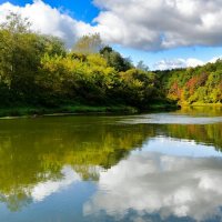 Днепр в конце сентября. :: Милешкин Владимир Алексеевич 