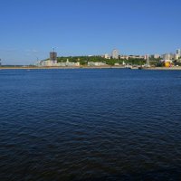 Чебоксары. Чебоксарский залив в летнее предвечернее время. :: Пётр Чернега Чебоксары. Чебоксарский залив в летнее предвечернее время. :: Пётр Чернега