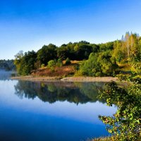 Осеннее утро на озере (репортаж из поездок по области). :: Милешкин Владимир Алексеевич 