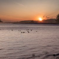 Восход солнца на Волге. :: Анатолий Уткин