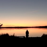 Вечер на озере. :: Михаил Попов