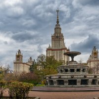 Главное здание МГУ на Воробьёвых горах. :: Aleksey Afonin Главное здание МГУ на Воробьёвых горах. :: Aleksey Afonin