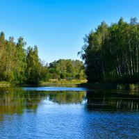 Осенний пейзаж с озером. :: Милешкин Владимир Алексеевич 