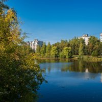 Дома на берегу реки :: Александр Синдерёв