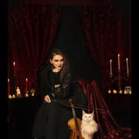 Скрипачка и кот :: Ольга Зинченко