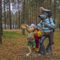 Алёна с друзьями из мультика :: Сергей Цветков