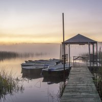 В тишине рассвета. Озеро Красавица,Ленобласть. :: Bosanat 