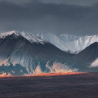 Облако, заблудившееся в горах :: Дмитрий Шишкин