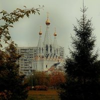 Трехшатровый храм в парке им. Артёма Боровика будет готов в 2026 году :: Татьяна Помогалова