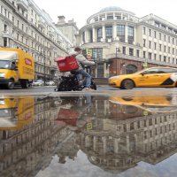 Мясницкая 14 октября :: Михаил Бибичков Мясницкая 14 октября :: Михаил Бибичков