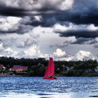 Парусная регата в Костроме :: Валерий Гришин Парусная регата в Костроме :: Валерий Гришин