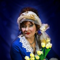 Дама с тюльпанами :: Сергей Удовенко