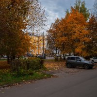 Осень во дворе :: Александр Синдерёв