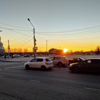 Закат в городе. :: Александр Николаев
