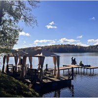 Одно из мест отдыха и рыбалки. :: Валерия Комова Одно из мест отдыха и рыбалки. :: Валерия Комова