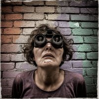 стрит-фотография в стиле Polaroid # 4 "Я всё вижу" :: дмитрий мякин