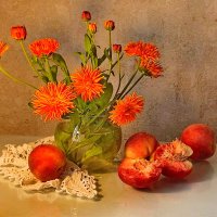 Календула и персики :: Валентина Богатко 