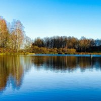 Осенний вечер на озере (репортаж из поездки по области). :: Милешкин Владимир Алексеевич Осенний вечер на озере (репортаж из поездки по области). :: Милешкин Владимир Алексеевич