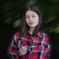 Портрет на пленэре :: Евгений Портрет на пленэре :: Евгений