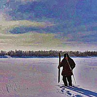 Январь...На замерзшей Юганской Оби! :: Владимир 