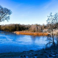 Ноябрьское утро на озере (репортаж из поездок по области). :: Милешкин Владимир Алексеевич Ноябрьское утро на озере (репортаж из поездок по области). :: Милешкин Владимир Алексеевич