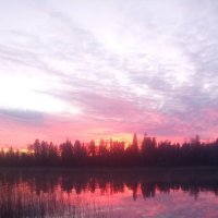 Закат на Вуоксе. :: Ольга 