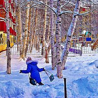 Ну, и навалило же снегу в декабре! :: Владимир 