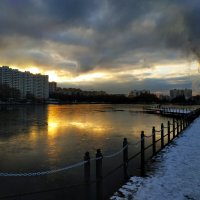 Гольяновский пруд готовится встать :: Андрей Лукьянов