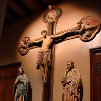 Распятие. Неизвестный мастер XIII века. :: Татьяна Помогалова Распятие. Неизвестный мастер XIII века. :: Татьяна Помогалова