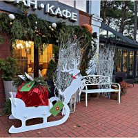 Новогоднее у Круассан-кафе. :: Валерия Комова