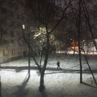 А ночью выпал снег. :: Елена Семигина А ночью выпал снег. :: Елена Семигина