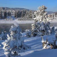 Зимняя река :: елена беликова Зимняя река :: елена беликова