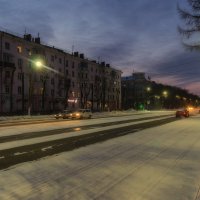 Утром на прпоспекте Мира :: Виктор Иванович Чернюк Утром на прпоспекте Мира :: Виктор Иванович Чернюк