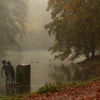 Старый парк покрыт туманом :: Юрий. Шмаков Старый парк покрыт туманом :: Юрий. Шмаков