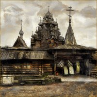 У входа на подворье Церкви Покрова Пресвятой Богородицы, в усадьбе Богословка. 2017 г. :: Станислав Лебединский