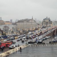Москворецкий мост дождливым декабреи :: Александр Чеботарь Москворецкий мост дождливым декабреи :: Александр Чеботарь