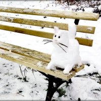 Начало зимы в парке , На снежную бабу снега не хватило ... :: Сергей 