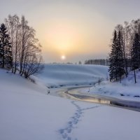 Тишина зимнего вечера :: Юрий Лев