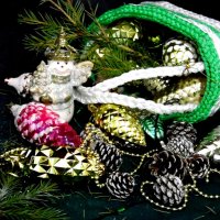 Новогодняя корзинка. :: nadyasilyuk Вознюк