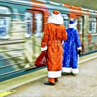 Дед Мороз и Снегурочка спешат к вам в гости :: Валентина *