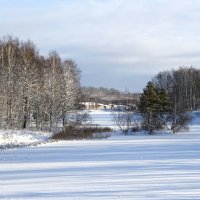 Зимний пейзаж. :: Милешкин Владимир Алексеевич Зимний пейзаж. :: Милешкин Владимир Алексеевич