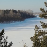 Зимнее покрывало на Чулыме :: Владимир Кириченко Зимнее покрывало на Чулыме :: Владимир Кириченко