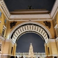 Ёлка на Дворцовой площади :: Анастасия Софронова Ёлка на Дворцовой площади :: Анастасия Софронова