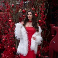 Гламурная Снегурочка в новогоднем декоре :: Viktoria Anufrieva