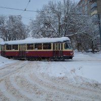 Зимний трамвай :: Александр Синдерёв