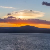 Закат на озере Тургояк (панорама). :: Алексей Трухин