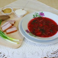 Борщ с грудинкой :: Галина Нестратова